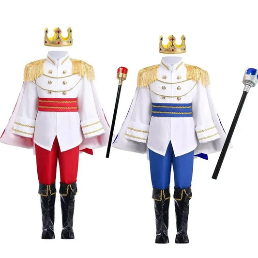 7 Pieces Boys Medieval Royal Prince Costume