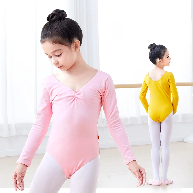 Girls Long Sleeve Ballet Leotard