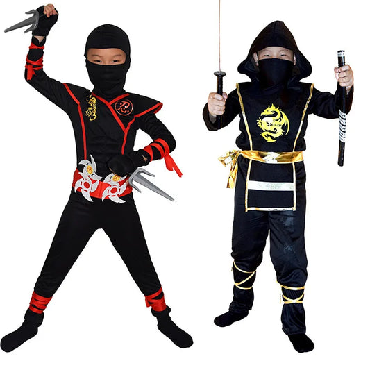 Ninja Costume for Kids with Weapon Accessories