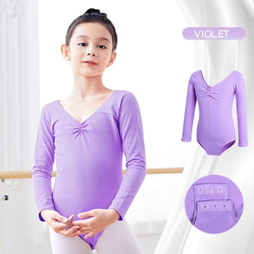 Girls Long Sleeve Ballet Leotard