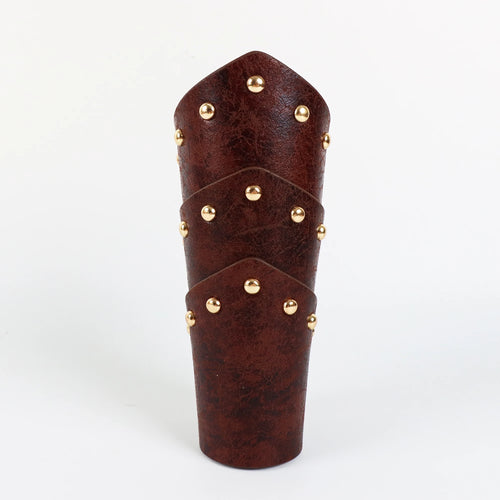 Leather Lace-up Medieval Arm Warmers
