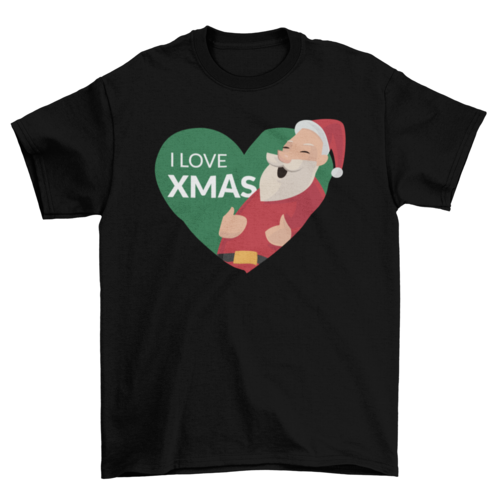I Love Xmas Santa T-shirt