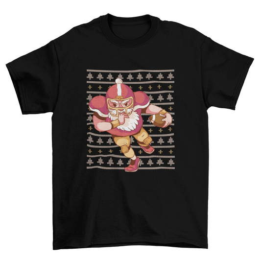 Football Santa T-shirt