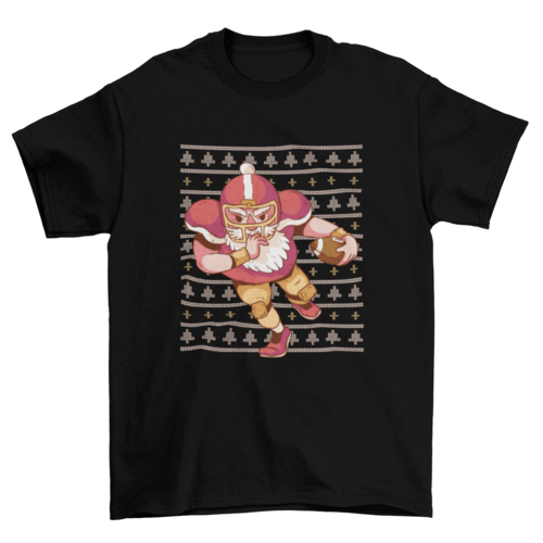 Football Santa T-shirt