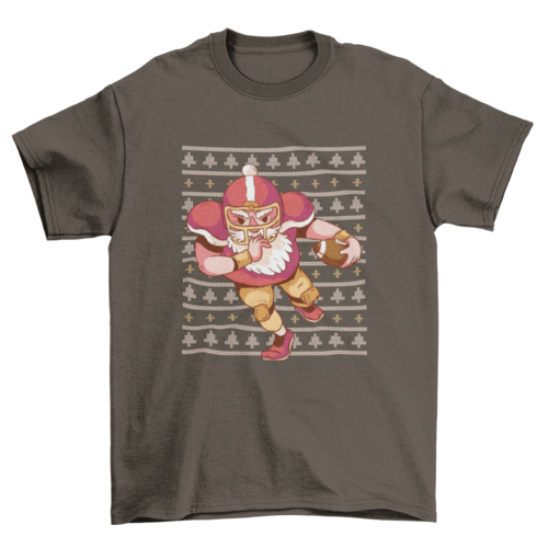 Football Santa T-shirt