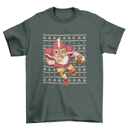 Football Santa T-shirt