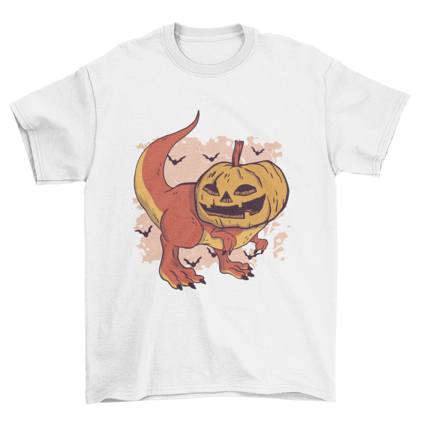 Pumpkin Head Dinosaur T-shirt