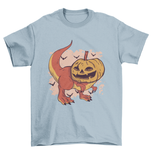 Pumpkin Head Dinosaur T-shirt