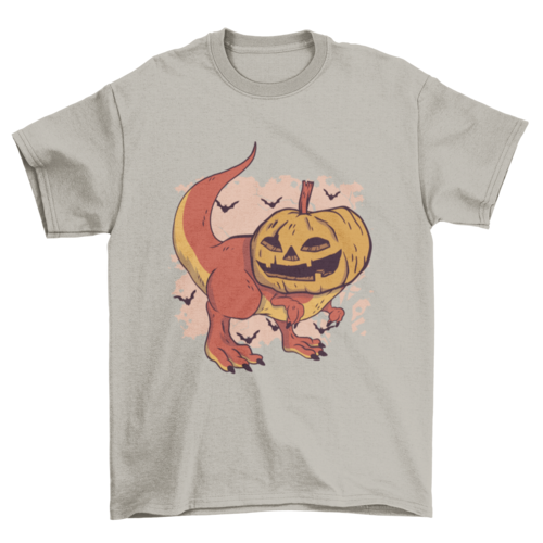 Pumpkin Head Dinosaur T-shirt