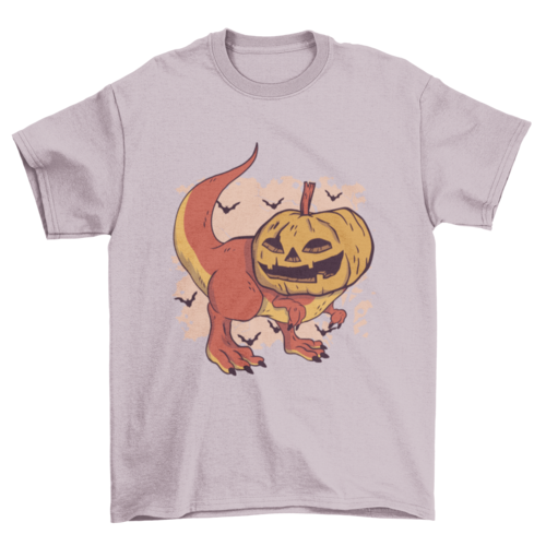 Pumpkin Head Dinosaur T-shirt