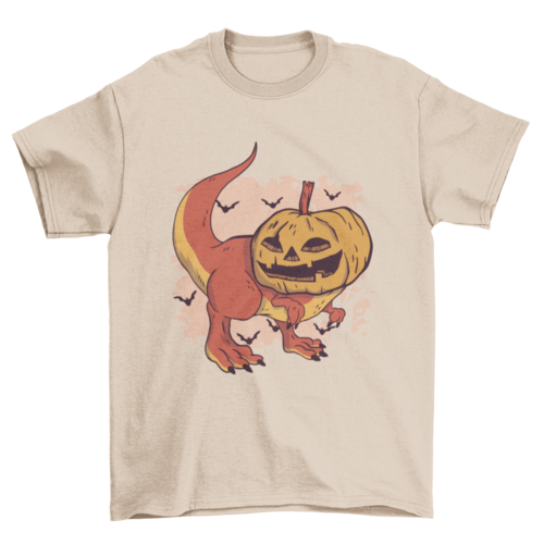 Pumpkin Head Dinosaur T-shirt