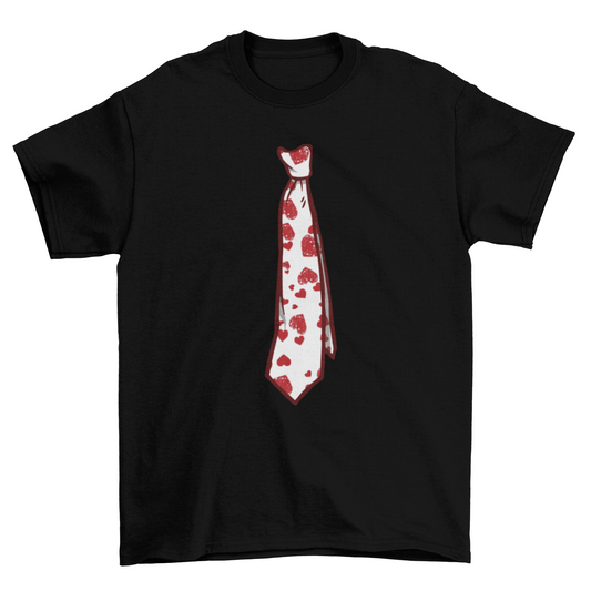 Valentine's Day Tie T-shirt