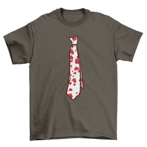 Valentine's Day Tie T-shirt