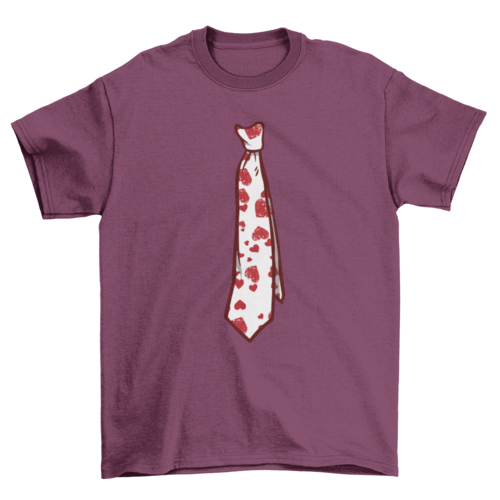 Valentine's Day Tie T-shirt