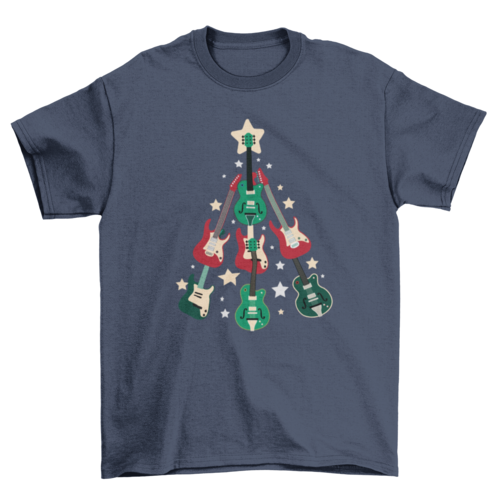 Guitar Christmas Tree T-shirt