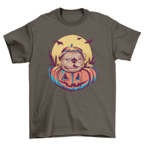 Halloween Pug T-shirt