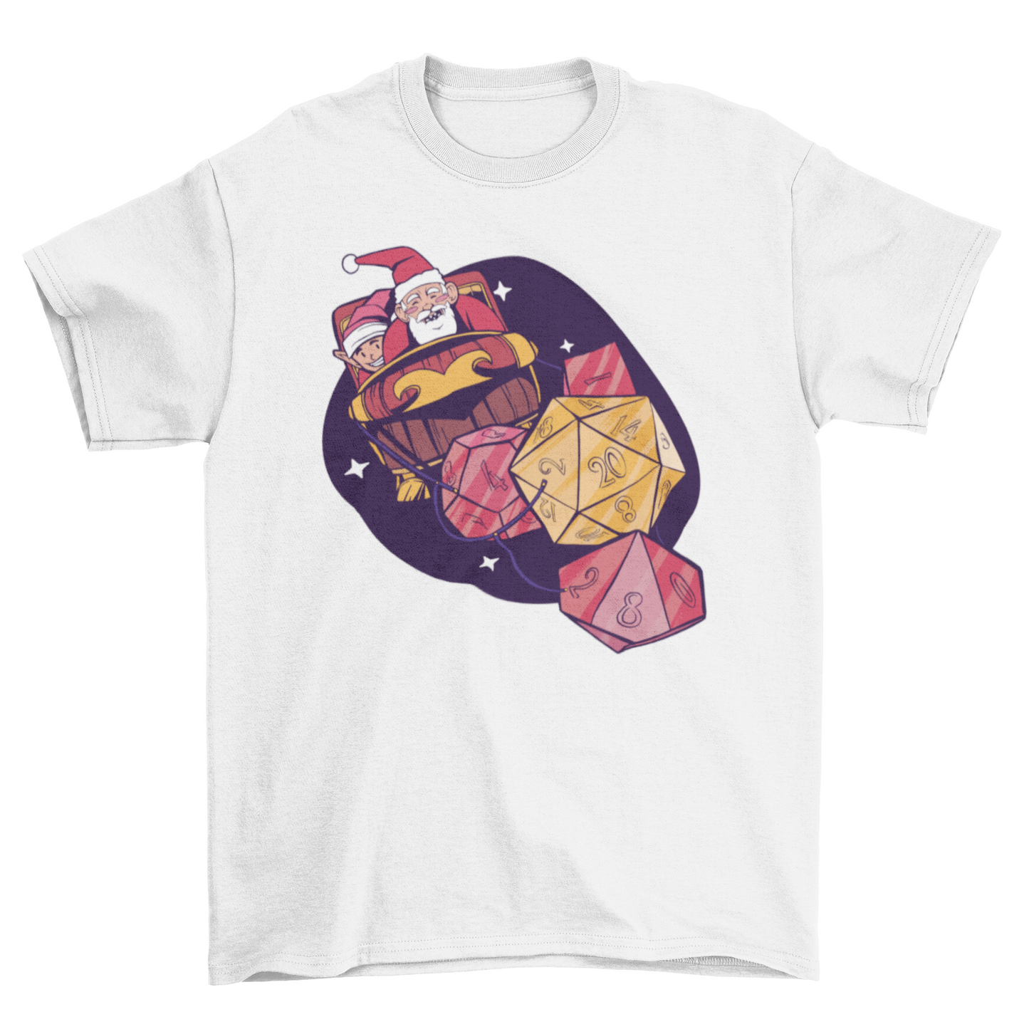 Santa Rolling Dice T-shirt