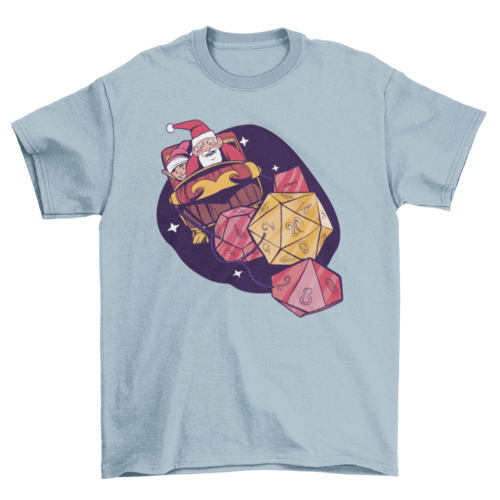 Santa Rolling Dice T-shirt