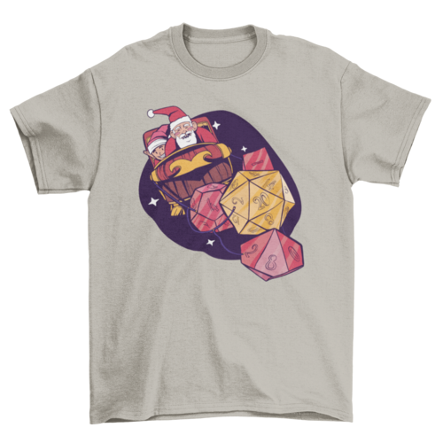 Santa Rolling Dice T-shirt