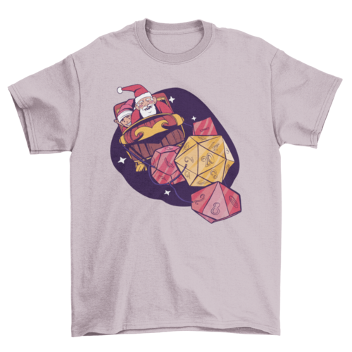 Santa Rolling Dice T-shirt