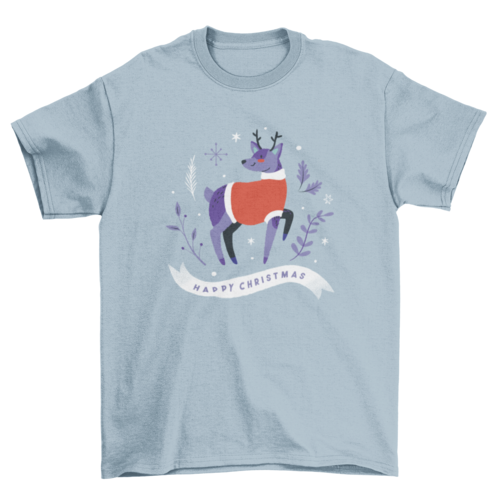 Merry Christmas Reindeer Tee