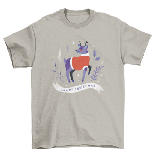 Merry Christmas Reindeer Tee