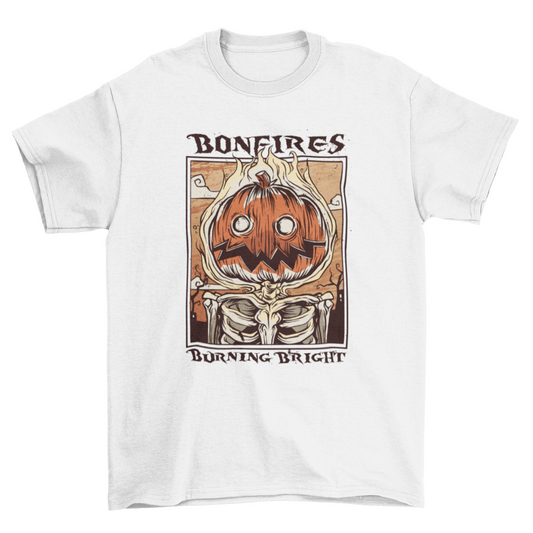 Bonfires Burning Bright Halloween T-shirt