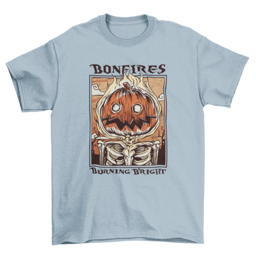 Bonfires Burning Bright Halloween T-shirt