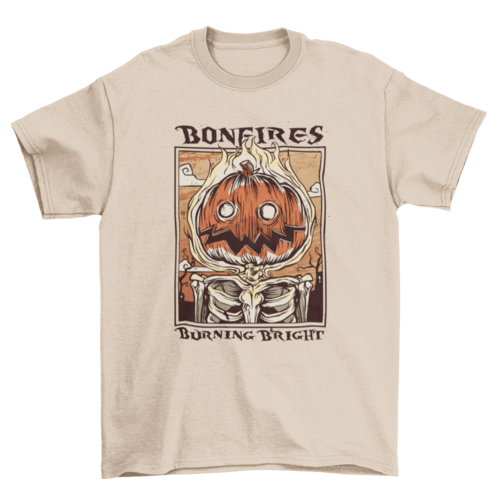Bonfires Burning Bright Halloween T-shirt