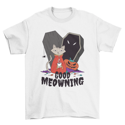 Good Meowning Halloween T-shirt