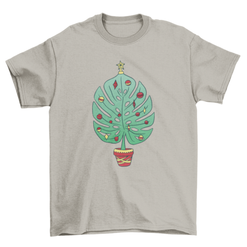 Monstera Christmas Tree T-shirt