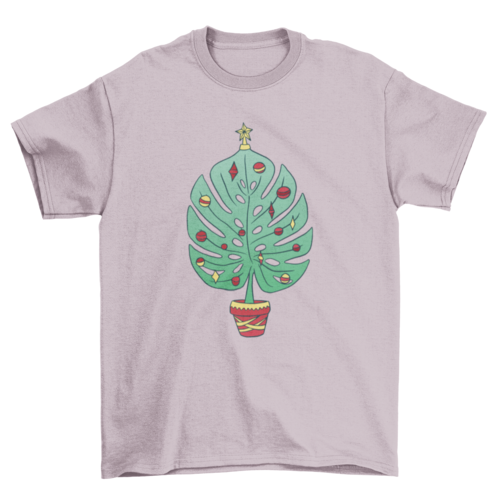 Monstera Christmas Tree T-shirt