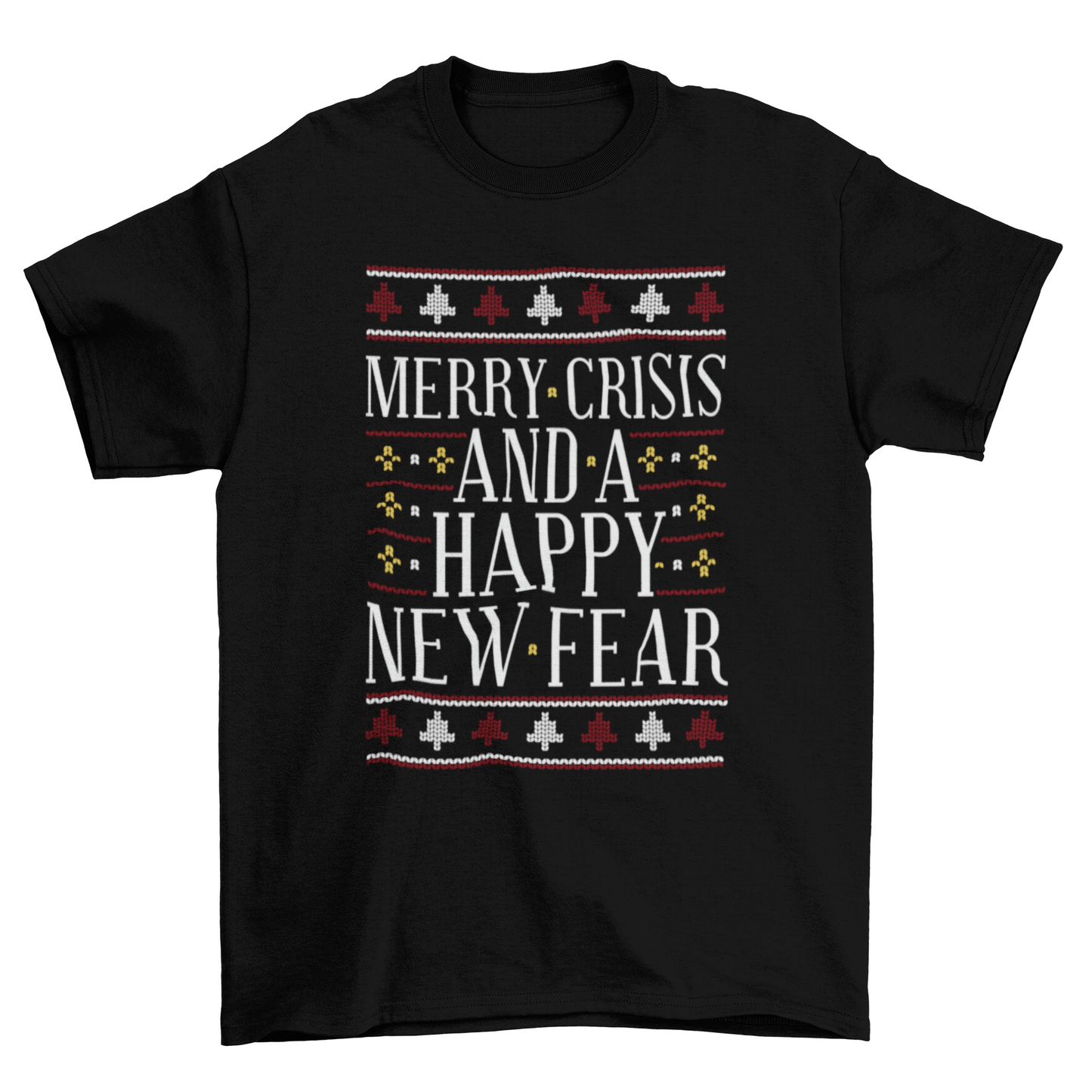 Merry Crisis Novelty Christmas T-shirt