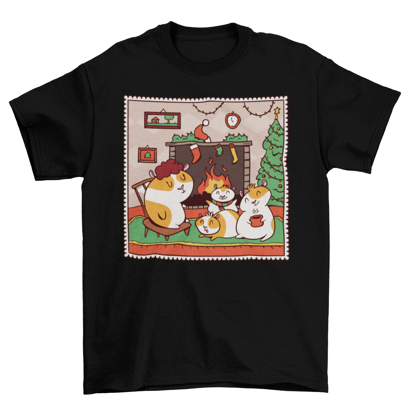 Guinea Pig Christmas T-shirt