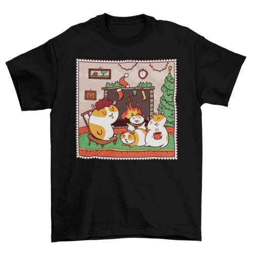 Guinea Pig Christmas T-shirt