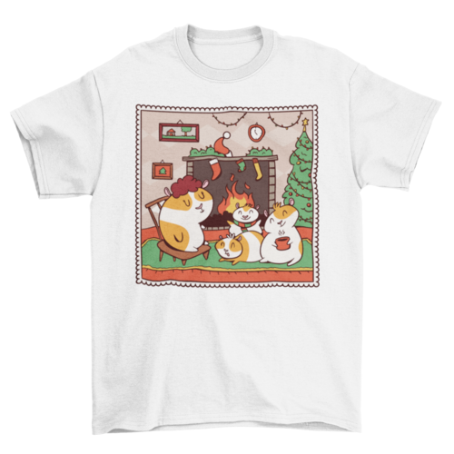 Guinea Pig Christmas T-shirt