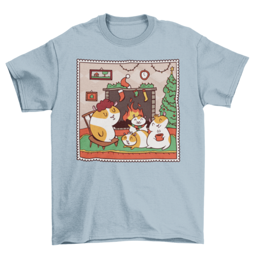 Guinea Pig Christmas T-shirt