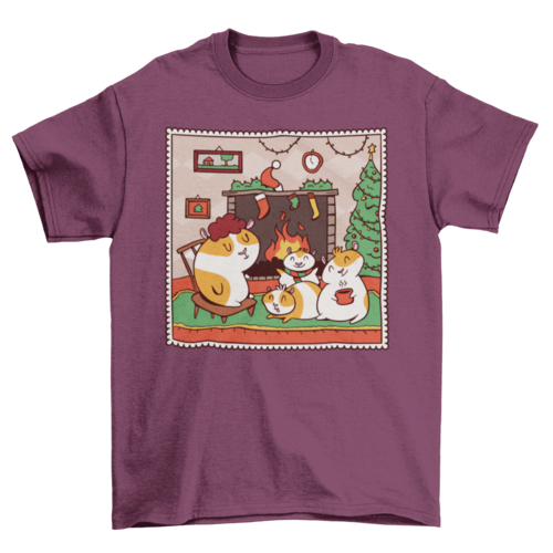 Guinea Pig Christmas T-shirt
