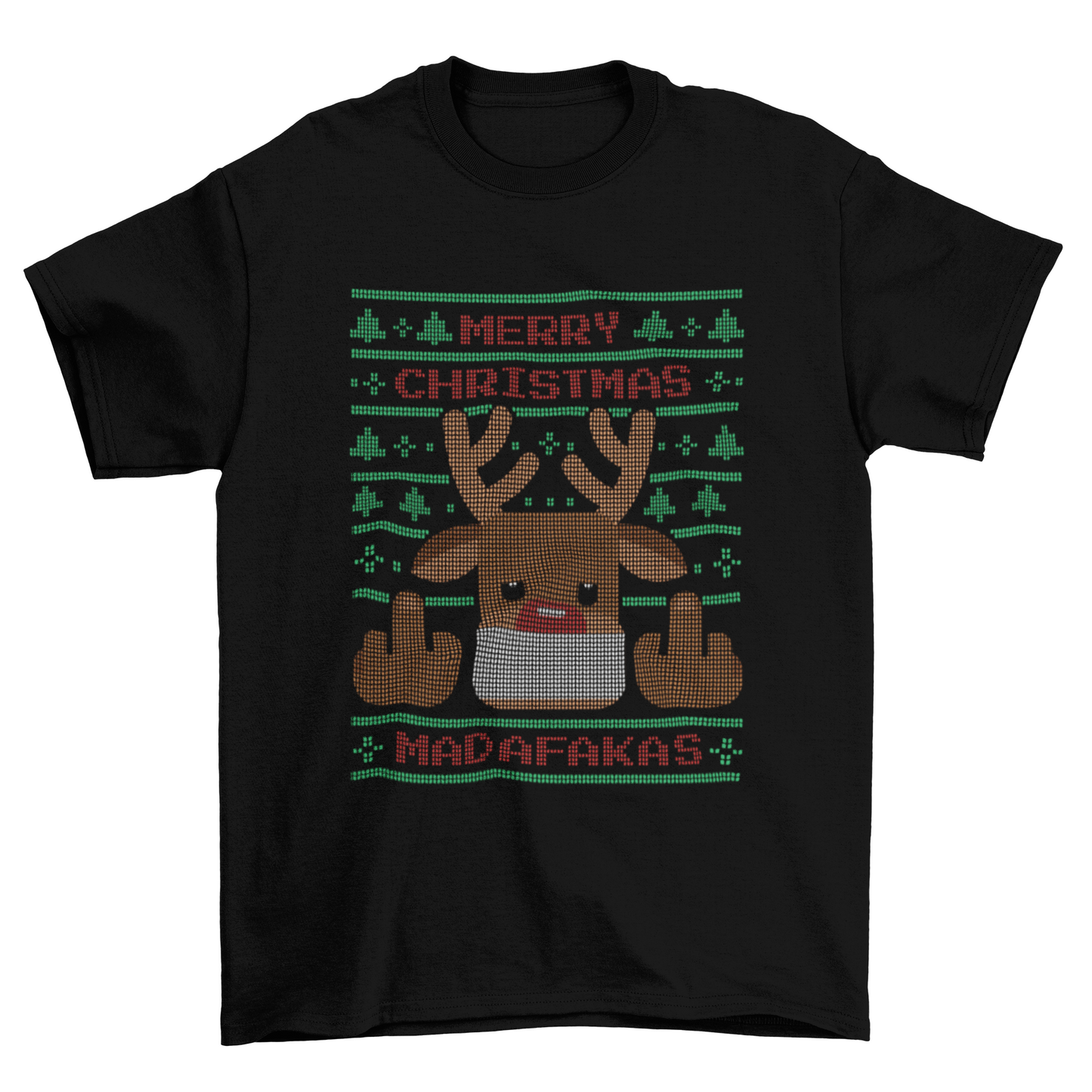 Novelty Reindeer Christmas Tee