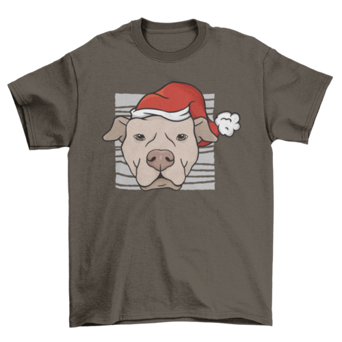 Christmas Pitbull T-shirt