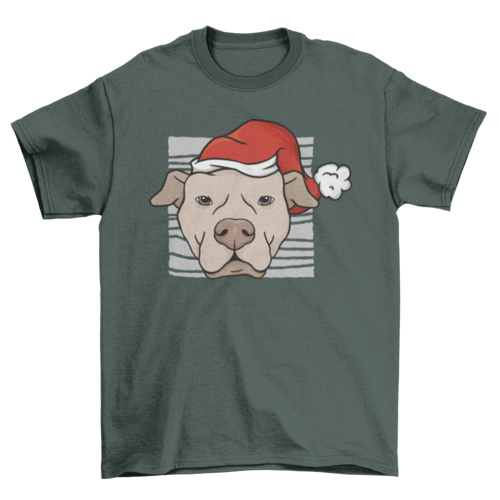Christmas Pitbull T-shirt