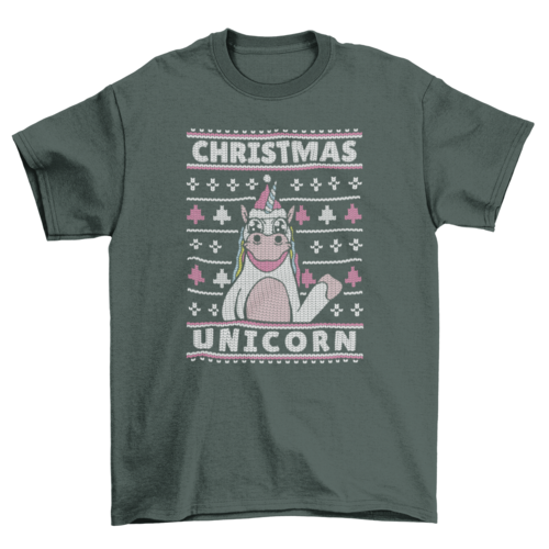 Ugly Sweater Themed Christmas T-shirt