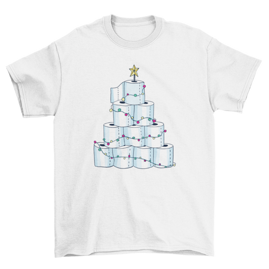 Toilet Paper Christmas Tree T-shirt