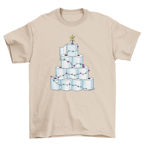Toilet Paper Christmas Tree T-shirt