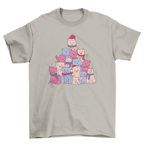 Cats Christmas Tree T-shirt