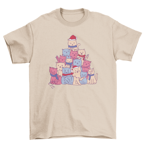 Cats Christmas Tree T-shirt