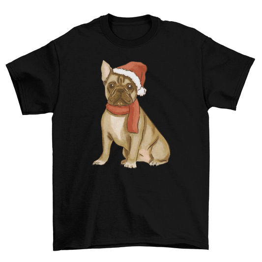 Christmas French Bulldog T-shirt