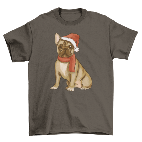 Christmas French Bulldog T-shirt
