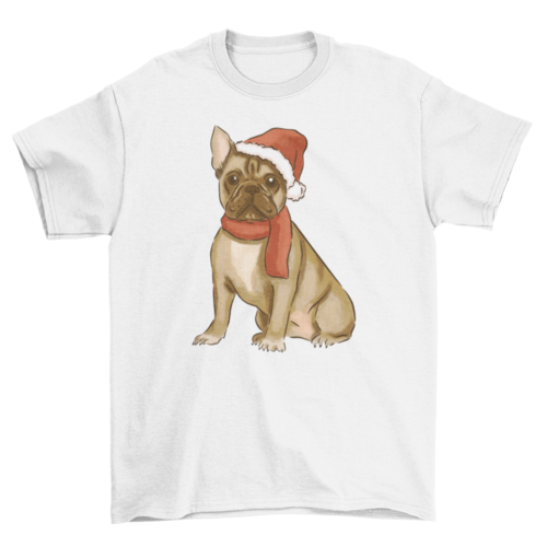 Christmas French Bulldog T-shirt