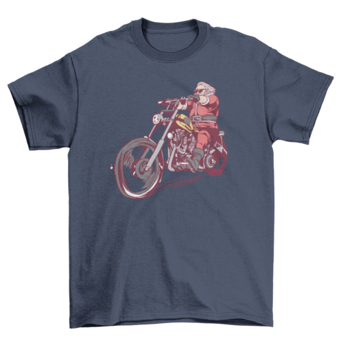 Biker Santa T-shirt
